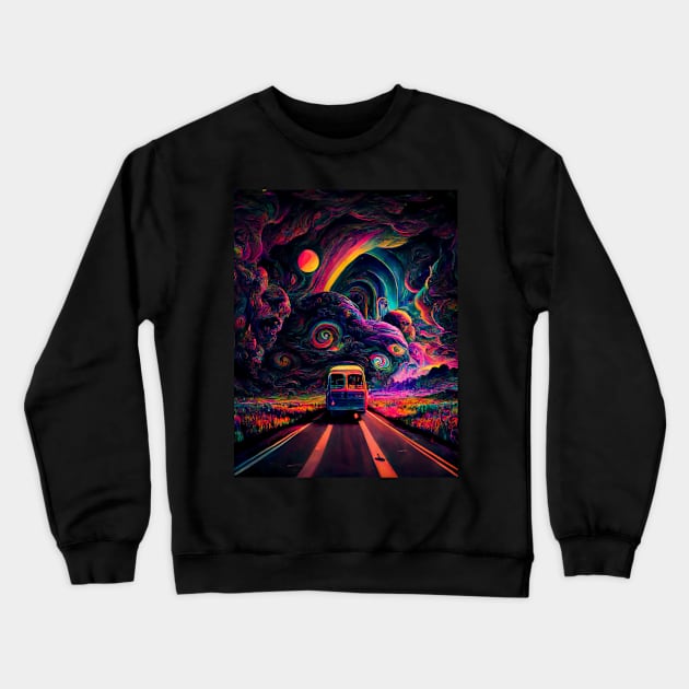 Psychedelic Journeys of the Third Order Crewneck Sweatshirt by FrogandFog